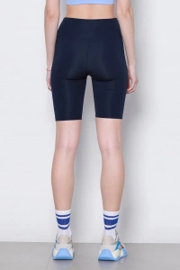 Yüksek Bel Toparlıyıcılı Micro Dalgıç Kısa Biker Şort Tayt