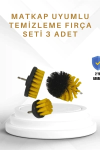 Yüksek Devirde Etkili Temizlik Sağlayan Matkap Ucu Fırça Seti