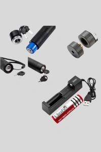 Yüksek Güçlü Yeşil Lazer Pointer 5000mW Şarjlı