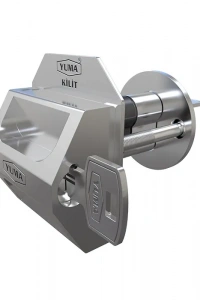 Yuma Kilitli Kapı Güvenlik Çelik Rozeti - Sağ