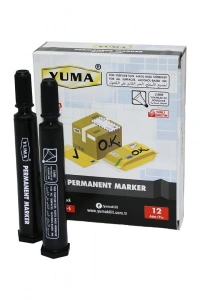 YUMA YM-790S  SİYAH KOLİ KALEMİ 12 ADET