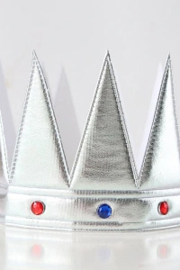 Yumuşak Gümüş Kral Tacı 55 cm