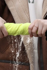 Yünlü Mikrofiber Araba Temizlik Bezi 50x70 cm