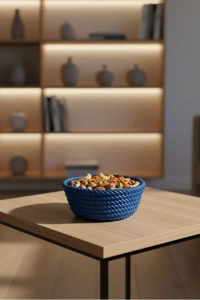 YUVARLAK ÇEREZLİK LACİVERT