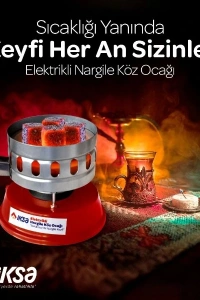 Yuvarlak Galvaniz Elektrikli Nargile Köz Ocağı