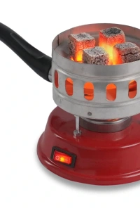 Yuvarlak Galvaniz Elektrikli Nargile Köz Ocağı