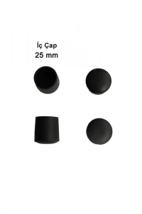 Yuvarlak Profil Dış Tapa 25 mm 4 Adet