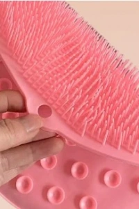 Yuvarlak Vantuzlu Banyo Sırt Kese Matı 26 cm