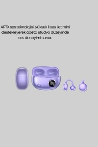 YXG10 Kablosuz Kulaklık – Bluetooth 5.4, Dokunmatik, LED Ekranlı Şarj Kutusu