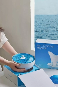 Z5 Arktik Okyanus Temalı BT Kablosuz Hoparlör - Mavi