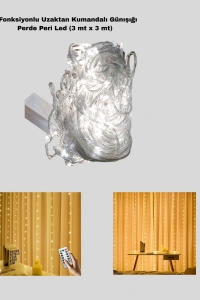 Zaman Ayarlı 8 Modlu Günışığı Perde Led Işık USB Çalışma