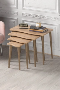 Zigon Sehpa Ahşap 4lü Atlantik Çam KR