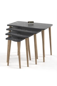 Zigon Sehpa Ahşap 4lü Bendir KR