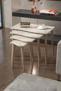 Zigon Sehpa Ahşap 4lü Efes KR