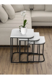 Zigon Sehpa Damla Beyaz