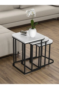 Zigon Sehpa Damla Beyaz