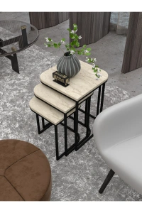 Zigon Sehpa Damla Traverten