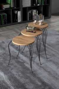 ZİGON SEHPA LÜKENS ANTRASİT CEVİZ