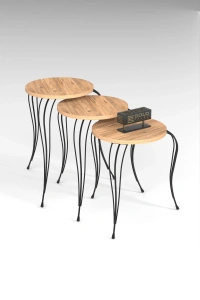 ZİGON SEHPA LÜKENS ANTRASİT CEVİZ