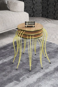 ZİGON SEHPA LÜKENS ÇİFT GOLD ATLANTİK ÇAM