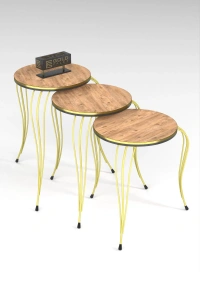 ZİGON SEHPA LÜKENS ÇİFT GOLD ATLANTİK ÇAM