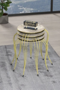 ZİGON SEHPA LÜKENS ÇİFT GOLD EFES