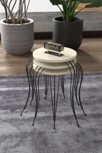 ZİGON SEHPA LÜKENS KREM