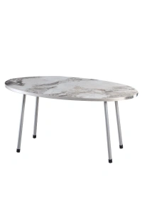 Zigon Sehpa Siyah Tel Ayak Çift Altın Efes