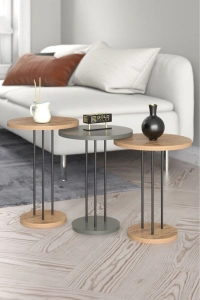 Zigon Sehpa Terra Ceviz Antrasit