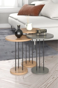 Zigon Sehpa Terra Ceviz Antrasit