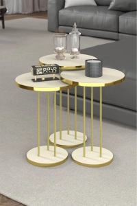 Zigon Sehpa Terra Gold Krem