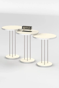 Zigon Sehpa Terra Gümüş Krem