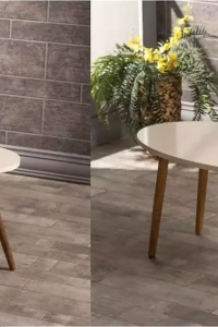 Zigon Sehpa Ve Orta Sehpa Set Ahşap Torna Elips Krem