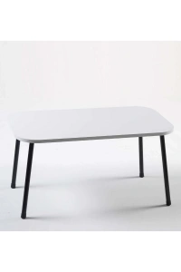 Zigon Sehpa Ve Orta Sehpa Set Kr Metal Beyaz