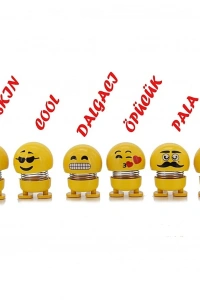 Zıp Zıp Kafalar Sevimli Kafa Sallayan Emojiler Çılgın Kafalar