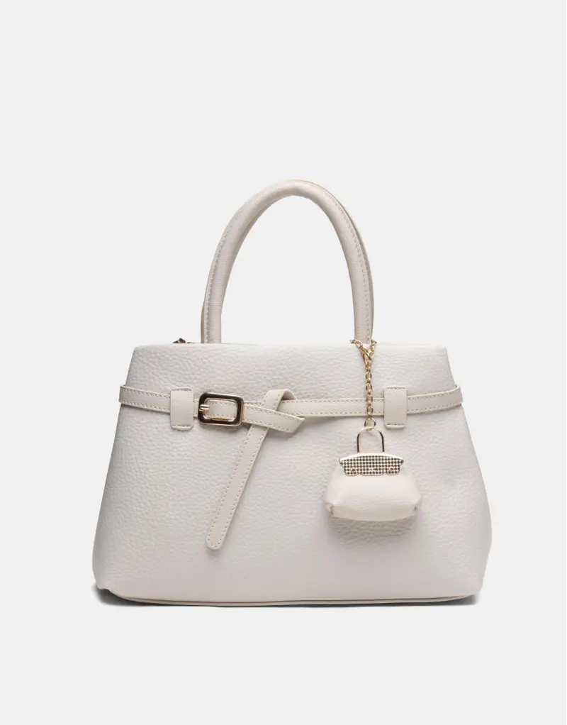 Noir Elegance Tote Krem Kadın El Çantası