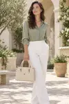Otranto Krem Kadın El Çantası