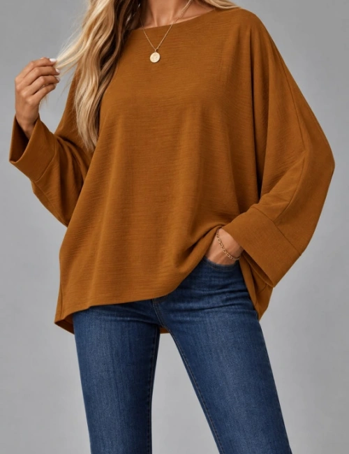 Oversize Yarasa Kol Bluz