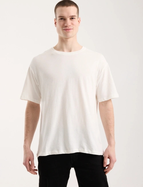 Urban Basic Oversize Erkek T-Shirt - Beyaz