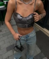 Gloplu Crop Gri