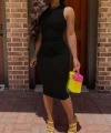 Kadın Bodycon Midi Boy Dalgıç Elbise