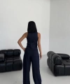 Şal Yaka Düğmeli̇ Yelek