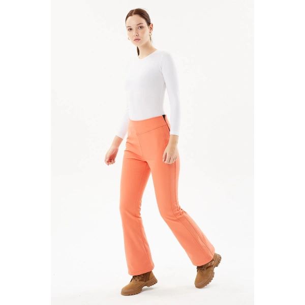 KADIN SOFTHELL PANTOLON 2423027 - Turuncu