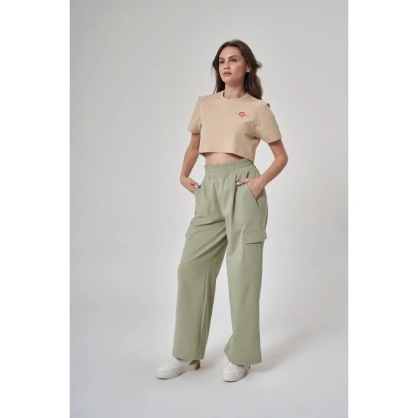 KADIN TSHIRT-1522157 - Bej