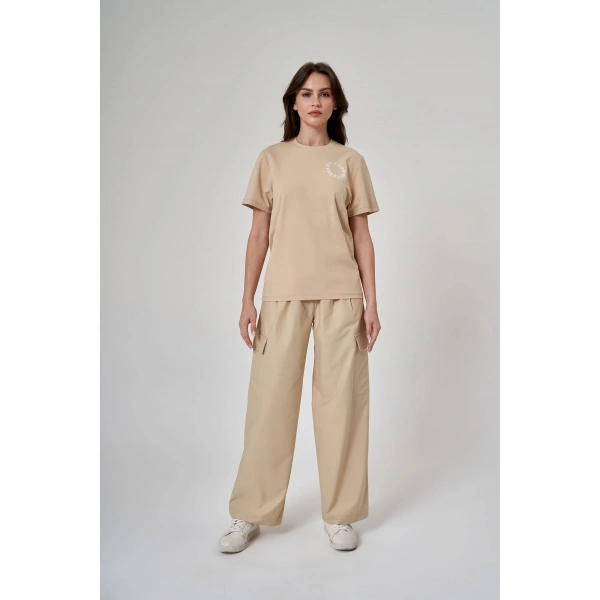 KADIN TSHIRT 1522185 - Bej