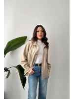 Siyah Çıtçıtlı Süet Gömlek