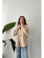 Siyah Çıtçıtlı Süet Gömlek