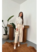 Bej Gabardin Pantolon