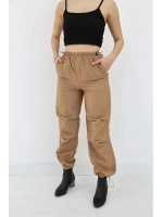 Camel Lastikli Paraşüt Pantolon