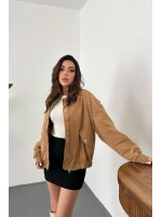 Kemik Parçalı Bomber Ceket
